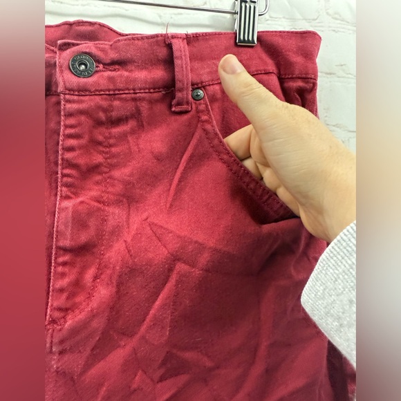 Gloria Vanderbilt Amanda Pants Womens Size 10 Long Faded Brick Red 5 Pockets - Picture 3 of 7